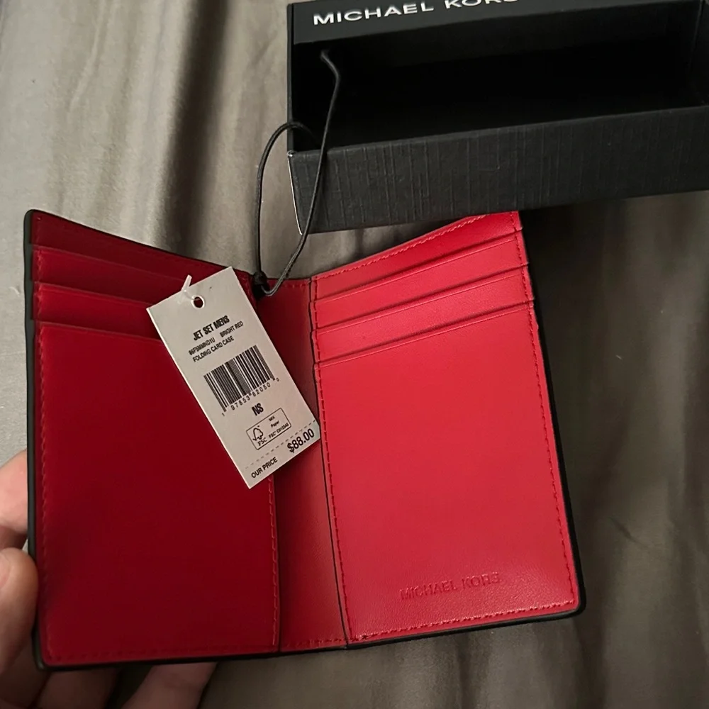 Michael Kors Black and Red Phone Case